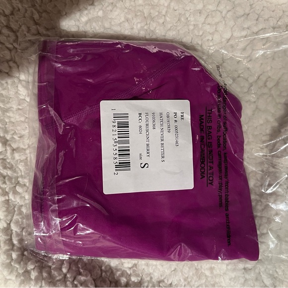 NWT FP Movement x Hatch Never Better Square Neck Maternity Bra Berry pink small - Picture 5 of 6